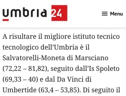 Le scuole migliori dell’Umbria? Lo 